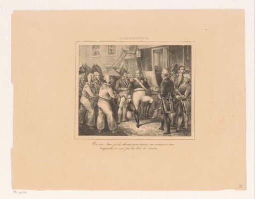 King William I refusing the offer of the quay-walkers
