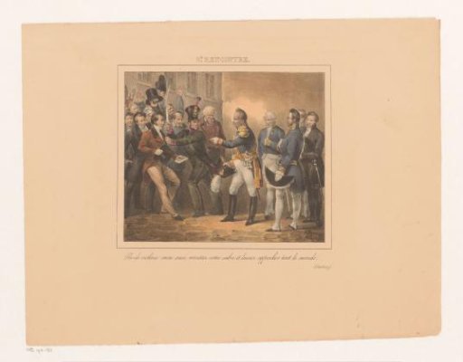 King William I allowing a man with a petition to approach him, 1829
