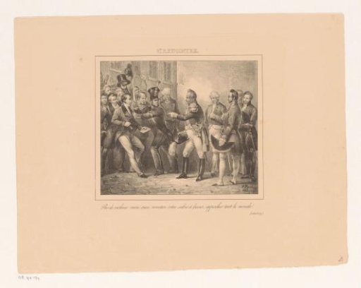 King William I allowing a man with a petition to approach him