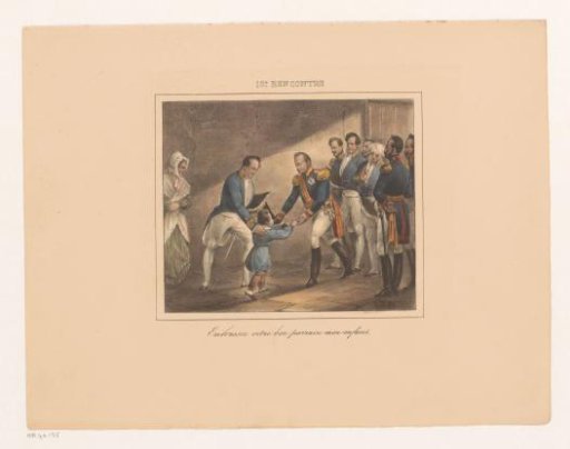 King William I meeting his godchild, 1829