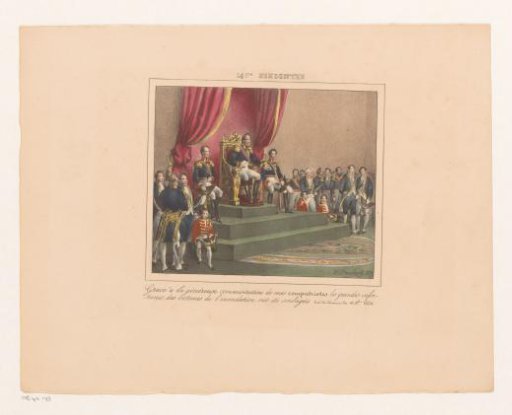 King William I Expresses Gratitude for Aid Given to the Victims of the Flood of 1826, 1829