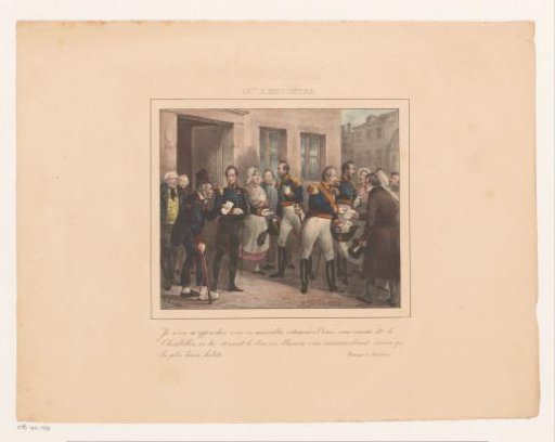 A Chamberlain Brings a War Veteran to King William I, 1829