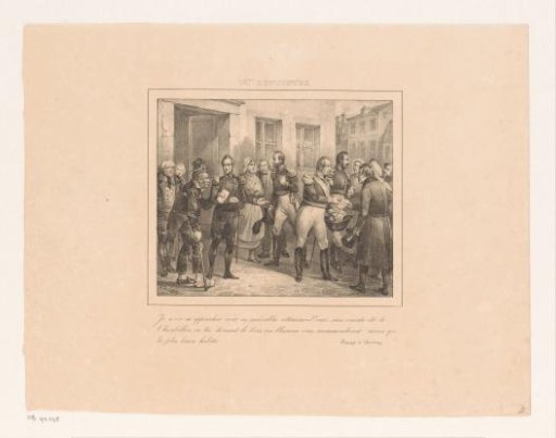 Chamberlain Leads a War Veteran to King William I, 1829