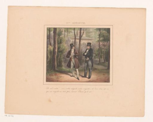 King William I Asks a Pedestrian the Time, 1829