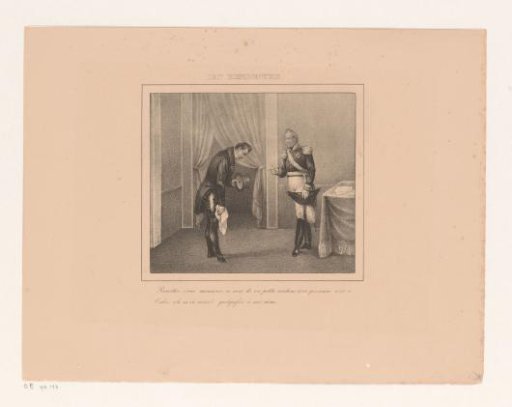 King William I Reassures a Man with Torn Trousers