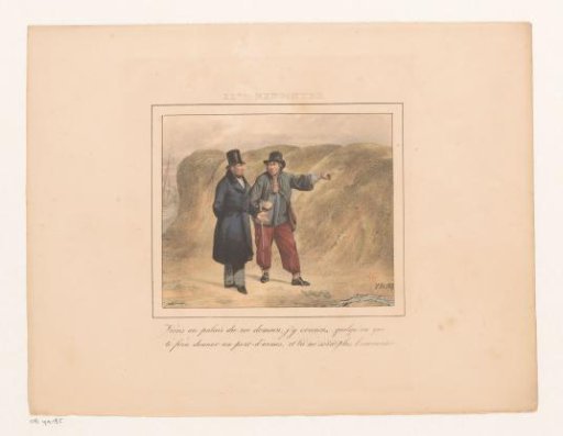 King William I Meets a Poacher, 1829
