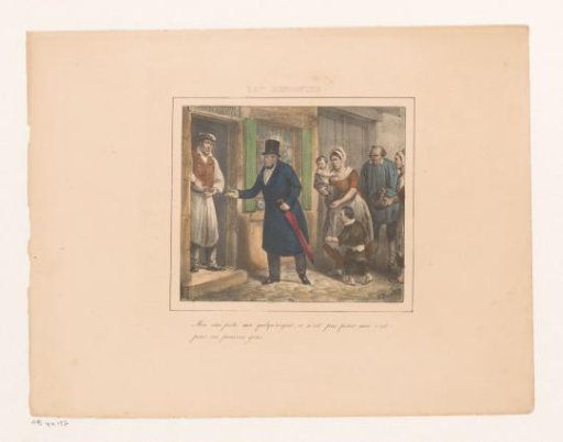 King William I Lends Money for the Poor, 1829