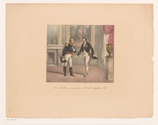 King William I Asks His Master of Ceremonies for Permission to Attend the Play William Tell