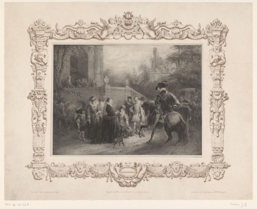 Party arrives at a palace