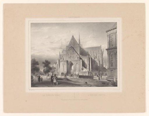 View of the New Church in Amsterdam
