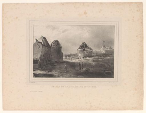 Ruins of the Citadel of Antwerp, 1833