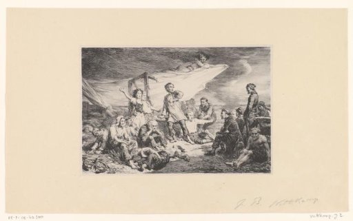 Devil Over a Group of the Dying