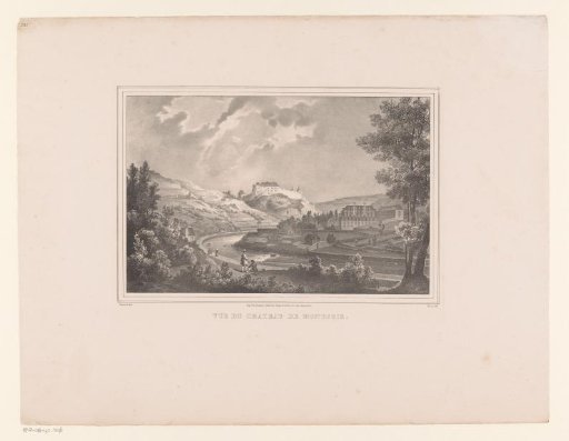View of the Castle of Monschau (Montjoie) in the Eifel