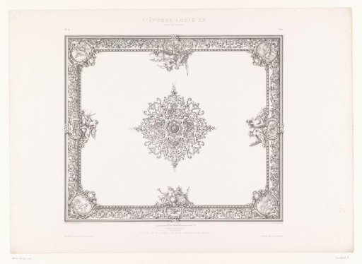 Ceiling in the room of the Princess of Rohan in the Hôtel de Soubise