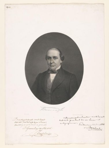 Portrait of Isaäc Dignus Fransen van de Putte