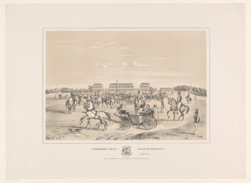 View of the Waterlooplein in Batavia