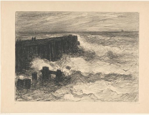 Rough sea at Flushing