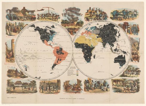 Mission World Map and Religious Scenes
