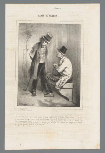 Two Old Men in Conversation