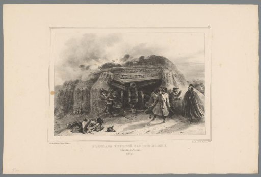 Bombardment of a buried cannon, 1832