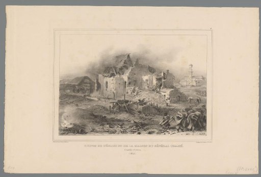 Ruins of the church and the house of General Chassé, 1832