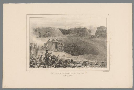 Soldiers inside bastion Toledo, 1832