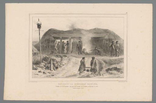 Firing of a mortar, 1832