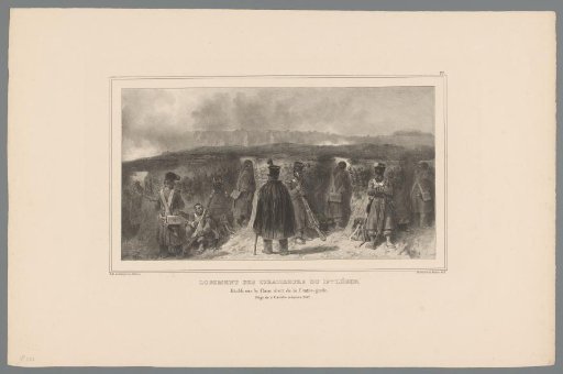 Marksmen behind a parapet, 1832
