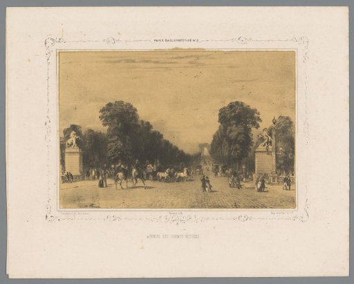View of the Avenue des Champs-Élysées in Paris
