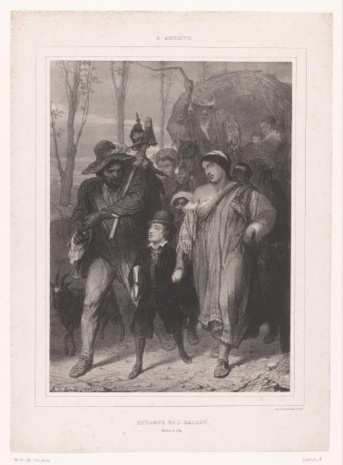 Jacques Callot as a child on a journey
