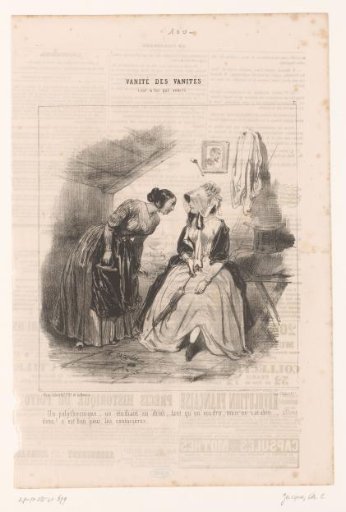 Woman discussing her friend with a seamstress