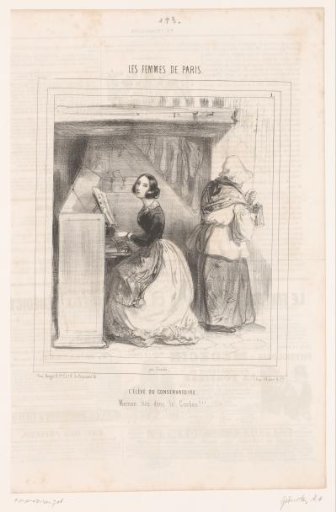 Student at the Conservatory with Her Mother