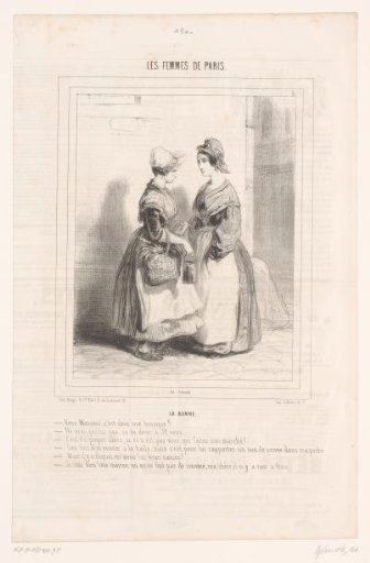 Two Maids Speaking to Each Other on the Street