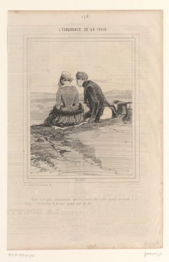 Two lovers on a hill
