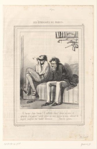 Two students under the influence of love