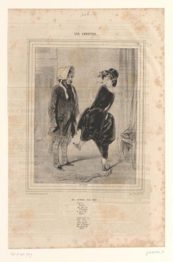 Young woman dancing the cancan for a masked man