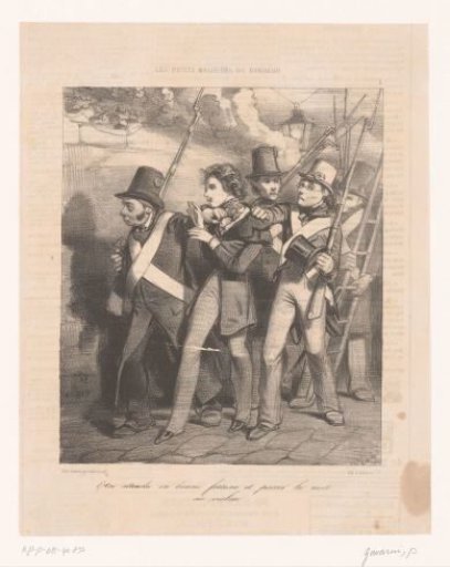 Young man arrested by a patrol of the National Guard