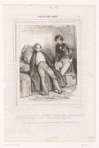 Young man making a request to another young man