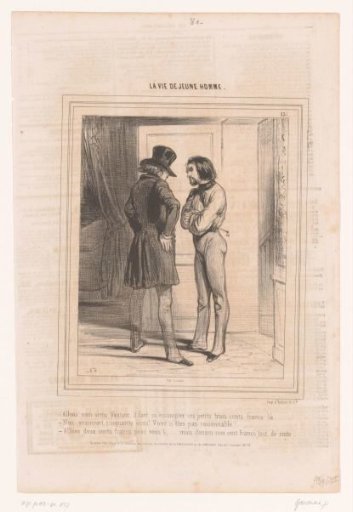 Young man negotiating with a usurer