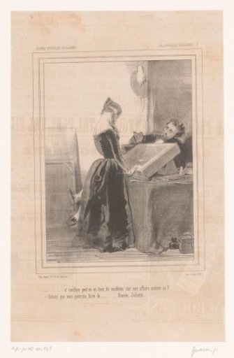 Jonge vrouw met kunstenaar in lithografisch atelier
