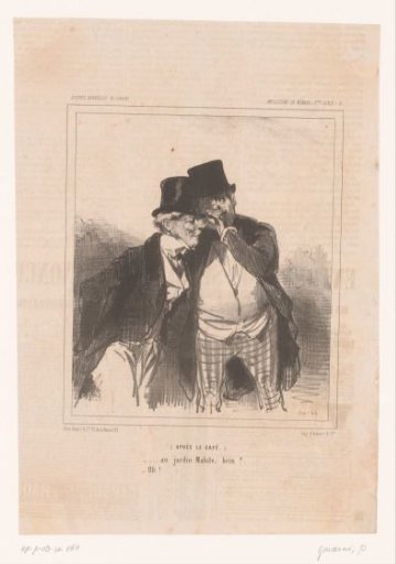 Two men arranging to go dancing at the Jardin Mabille