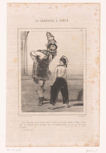 Disguised Man Makes a Proposal to a Disguised Woman