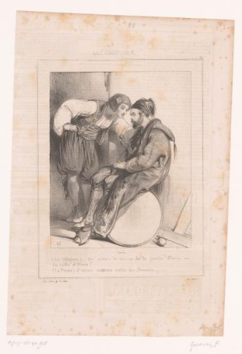Two Actors Talk to Each Other in the Wings