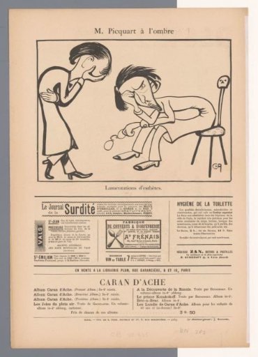 Caricature of Colonel Picquart
