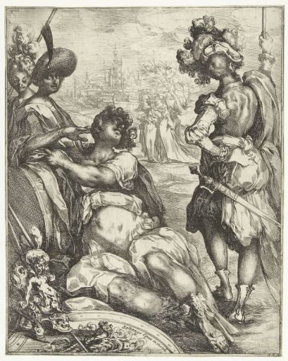 Soldiers Outside a City