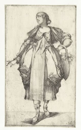 Female Gardener with a Basket