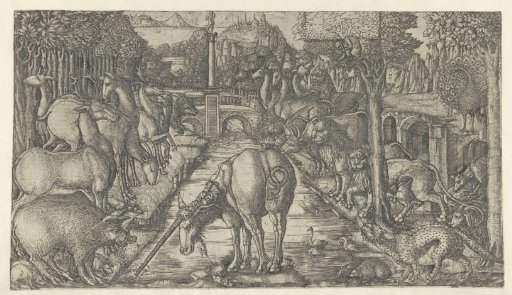 The Unicorn Purifies the Water with its Horn
