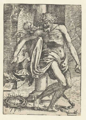 Christ with Instruments of the Passion Supported by an Angel