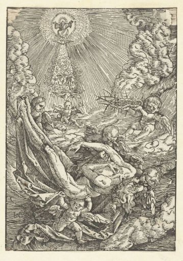 Body of Christ Carried to Heaven by Angels
