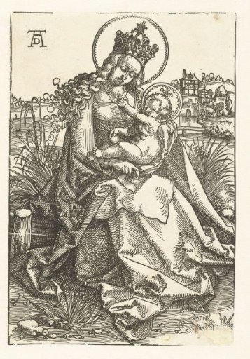 Seated Mary with Child in a Landscape